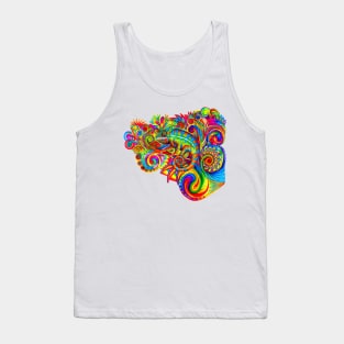 Psychedelic Chameleon Tank Top